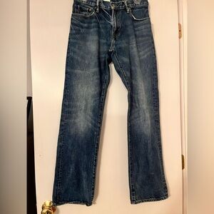 Gap straight leg blue jeans